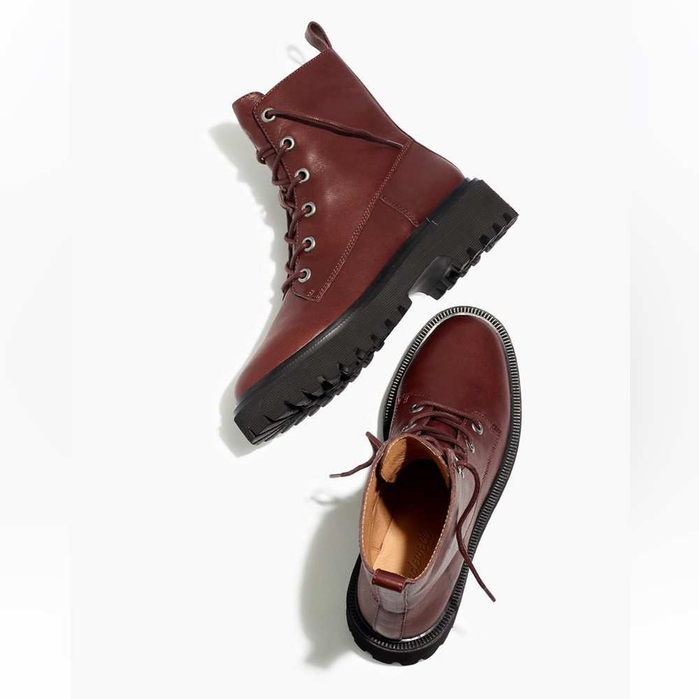 Madewell Lace-up Boots - Size 9 - The Rayna - NWT